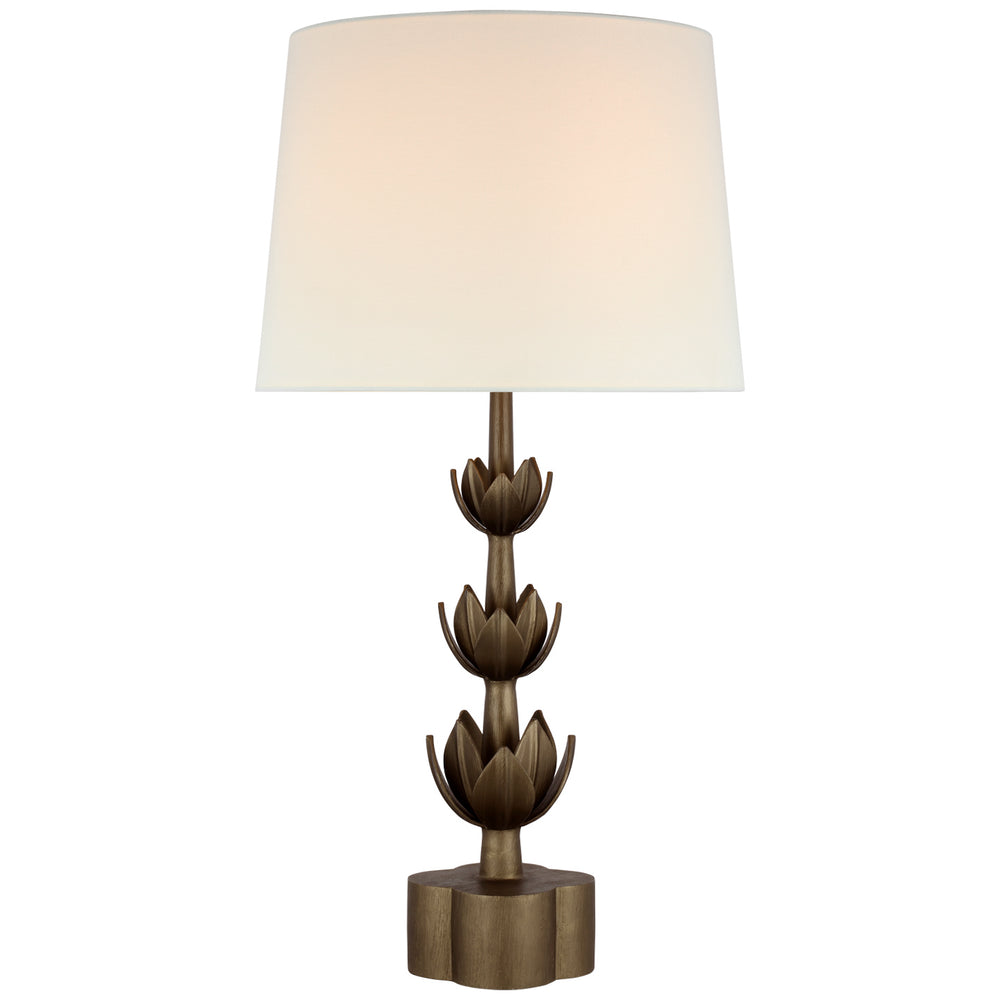 Visual Comfort Signature Canada - One Light Table Lamp - Alberto - Antique Bronze Leaf- Union Lighting Luminaires Decor