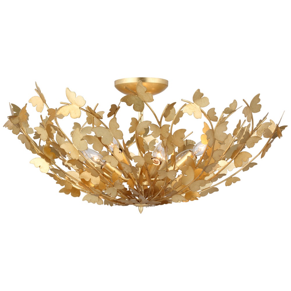 Visual Comfort Signature Canada - LED Semi Flush Mount - Farfalle - Gild- Union Lighting Luminaires Decor