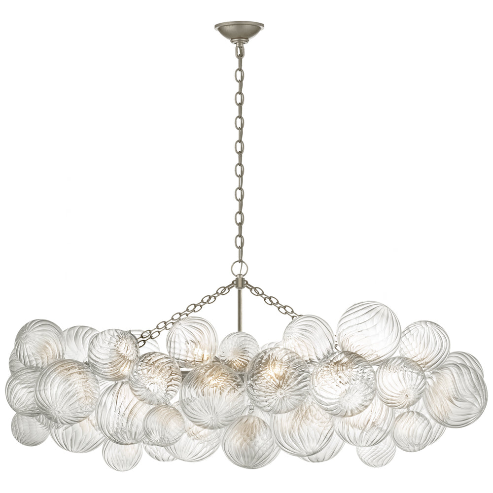 Visual Comfort Signature Canada - LED Linear Chandelier - Talia - Burnished Silver Leaf- Union Lighting Luminaires Decor