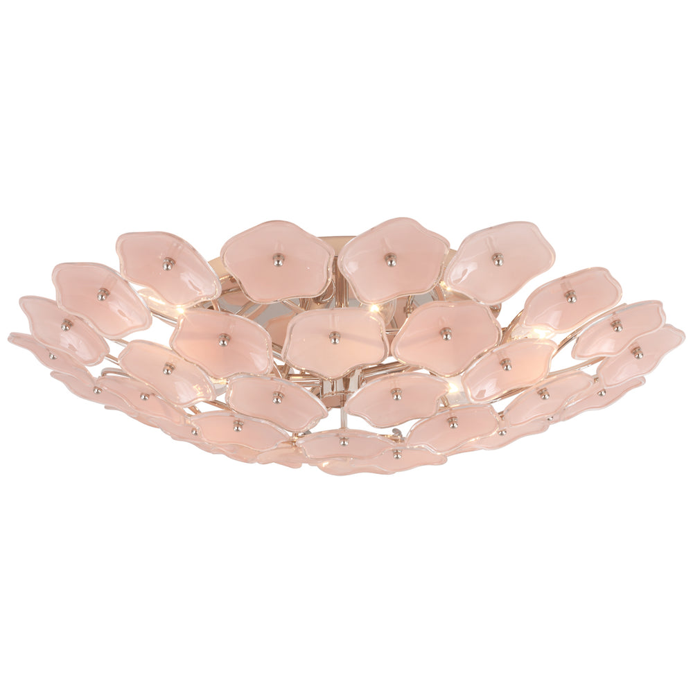 Visual Comfort Signature Canada - LED Flush Mount - Leighton - Polished Nickel- Union Lighting Luminaires Decor