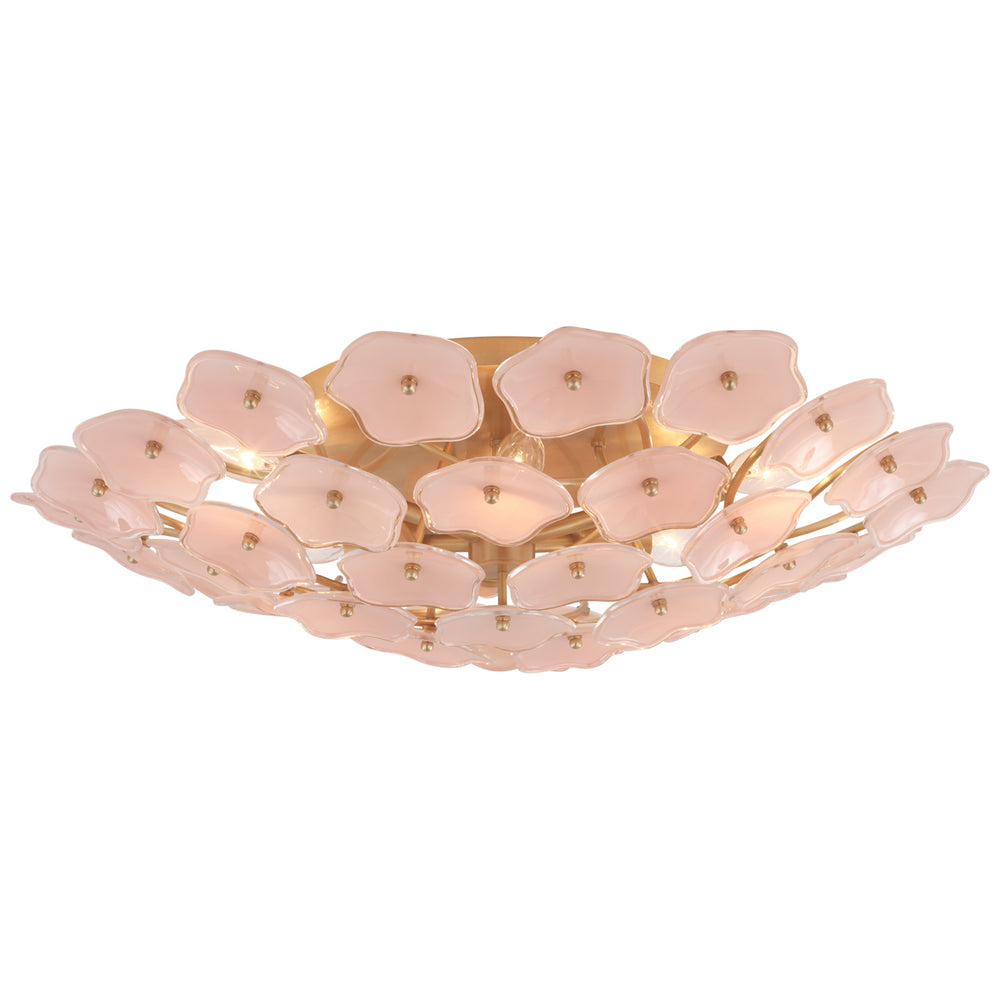 Visual Comfort Signature Canada - LED Flush Mount - Leighton - Soft Brass- Union Lighting Luminaires Decor