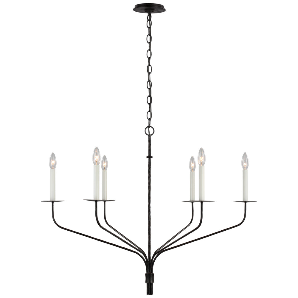 Visual Comfort Signature Canada - LED Chandelier - Belfair - Aged Iron- Union Lighting Luminaires Decor