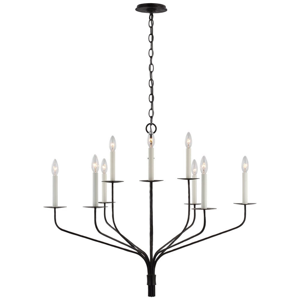 Visual Comfort Signature Canada - LED Chandelier - Belfair - Aged Iron- Union Lighting Luminaires Decor