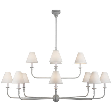 Visual Comfort Signature Canada - LED Chandelier - Piaf - Swedish Gray- Union Lighting Luminaires Decor