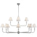 Visual Comfort Signature Canada - LED Chandelier - Piaf - Swedish Gray- Union Lighting Luminaires Decor