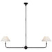 Visual Comfort Signature Canada - LED Linear Pendant - Piaf - Aged Iron and Ebonized Oak- Union Lighting Luminaires Decor