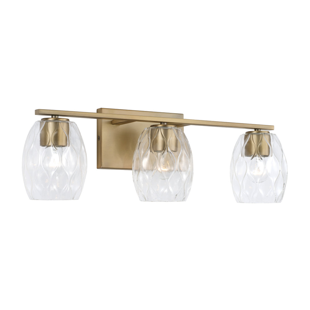 Capital Lighting - Three Light Vanity - Lucas - Aged Brass- Union Lighting Luminaires Decor