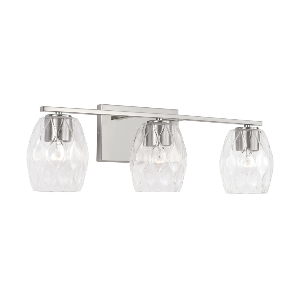 Capital Lighting - Three Light Vanity - Lucas - Brushed Nickel- Union Lighting Luminaires Decor