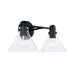 Capital Lighting - Two Light Vanity - Greer - Matte Black- Union Lighting Luminaires Decor