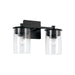 Capital Lighting - Two Light Vanity - Mason - Matte Black- Union Lighting Luminaires Decor
