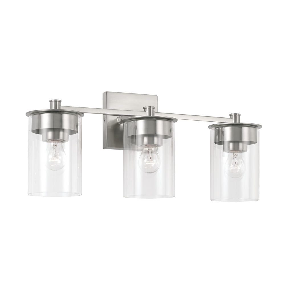 Capital Lighting - Three Light Vanity - Mason - Brushed Nickel- Union Lighting Luminaires Decor