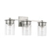 Capital Lighting - Three Light Vanity - Mason - Brushed Nickel- Union Lighting Luminaires Decor