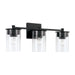 Capital Lighting - Three Light Vanity - Mason - Matte Black- Union Lighting Luminaires Decor