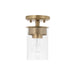 Capital Lighting - One Light Semi Flush Mount - Mason - Aged Brass- Union Lighting Luminaires Decor