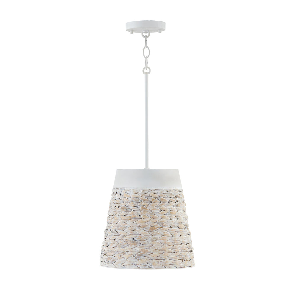 Capital Lighting - One Light Pendant - Tallulah - Chalk Wash- Union Lighting Luminaires Decor