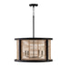 Capital Lighting - Four Light Pendant - Rico - Flat Black- Union Lighting Luminaires Decor