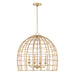 Capital Lighting - Four Light Pendant - Wren - Matte Brass- Union Lighting Luminaires Decor