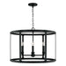 Capital Lighting - Four Light Pendant - Brennen - Black Iron- Union Lighting Luminaires Decor
