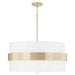Capital Lighting - Four Light Pendant - Sutton - Soft Gold- Union Lighting Luminaires Decor