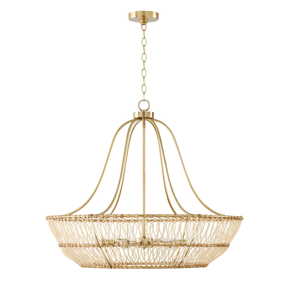 Capital Lighting - Six Light Chandelier - Wren - Matte Brass- Union Lighting Luminaires Decor