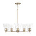 Capital Lighting - Five Light Chandelier - Baker - Aged Brass- Union Lighting Luminaires Decor