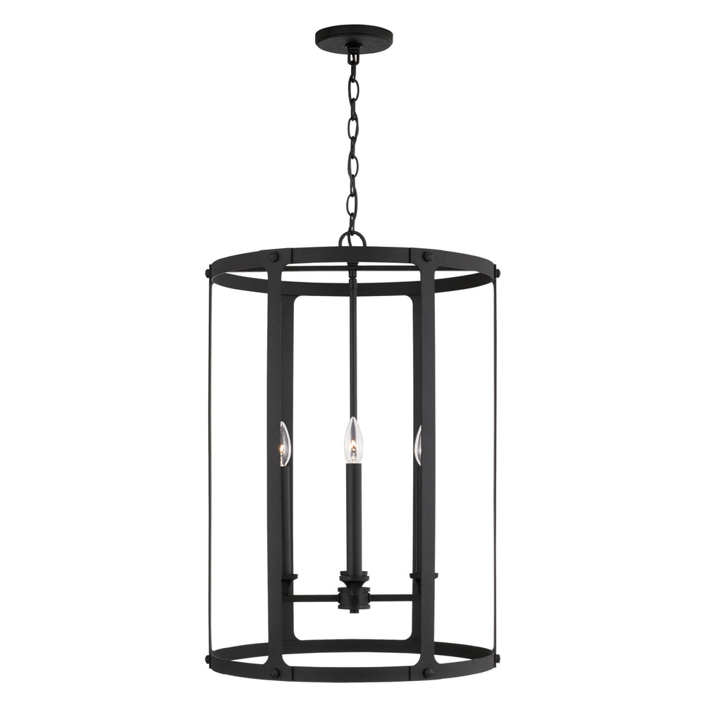 Capital Lighting - Four Light Foyer - Brennen - Black Iron- Union Lighting Luminaires Decor