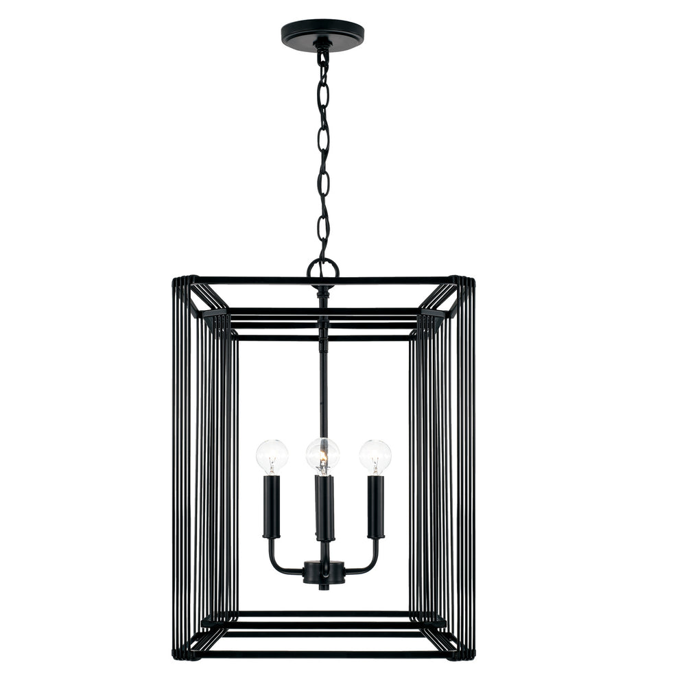 Capital Lighting - Four Light Foyer - Lennon - Matte Black- Union Lighting Luminaires Decor