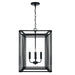 Capital Lighting - Four Light Foyer - Lennon - Matte Black- Union Lighting Luminaires Decor