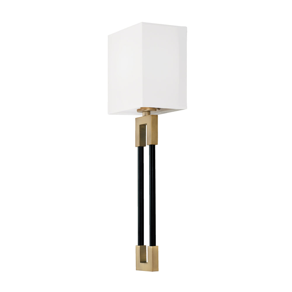 Capital Lighting - One Light Wall Sconce - Bleeker - Aged Brass and Black- Union Lighting Luminaires Decor