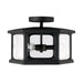 Capital Lighting - Three Light Outdoor Semi Flush Mount - Walton - Black- Union Lighting Luminaires Decor