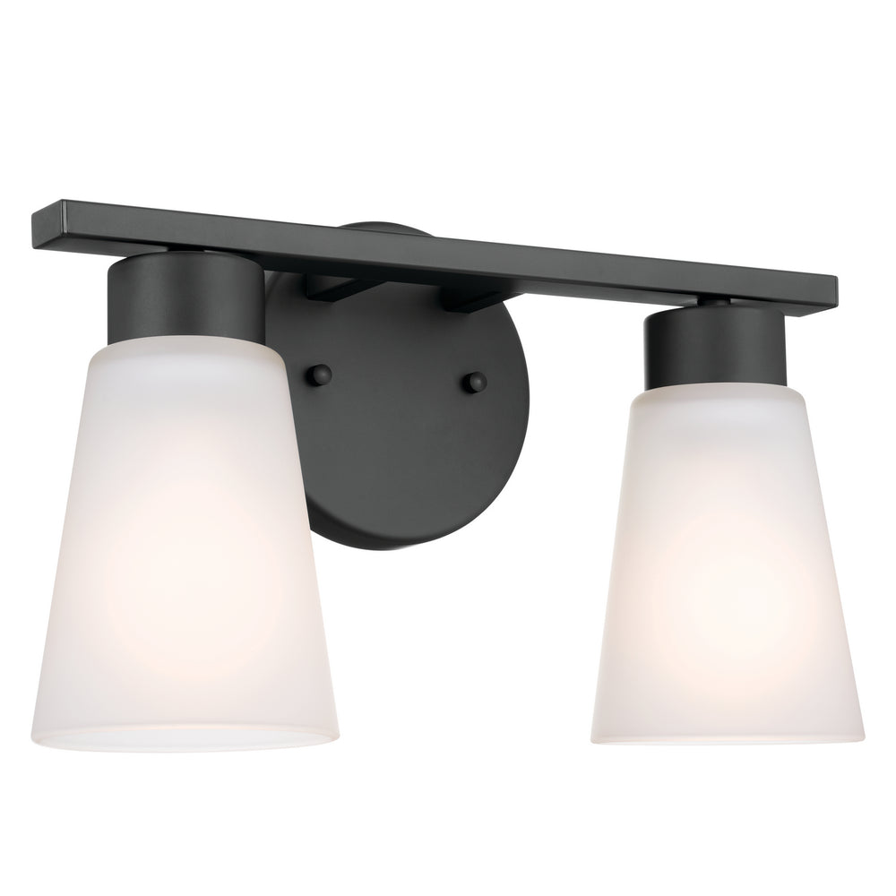 Kichler Canada - Two Light Bath - Stamos - Black- Union Lighting Luminaires Decor