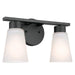 Kichler Canada - Two Light Bath - Stamos - Black- Union Lighting Luminaires Decor