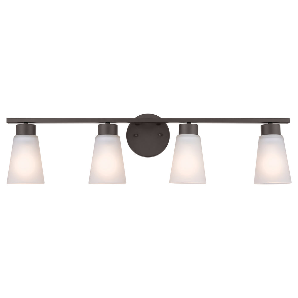 Kichler Canada - Four Light Bath - Stamos - Black- Union Lighting Luminaires Decor