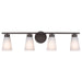 Kichler Canada - Four Light Bath - Stamos - Black- Union Lighting Luminaires Decor