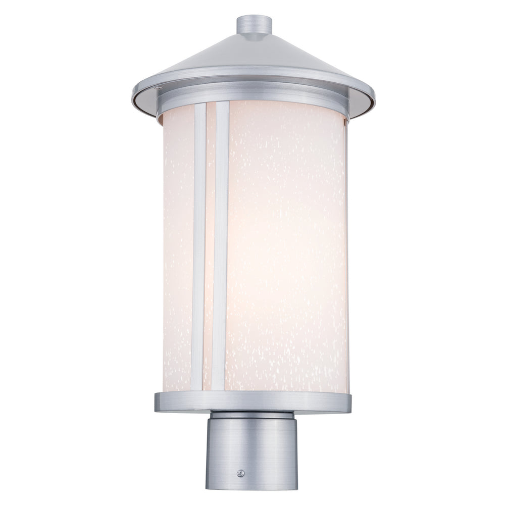 Kichler Canada - One Light Outdoor Post Lantern - Lombard - Brushed Aluminum- Union Lighting Luminaires Decor