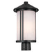 Kichler Canada - One Light Outdoor Post Lantern - Lombard - Black- Union Lighting Luminaires Decor