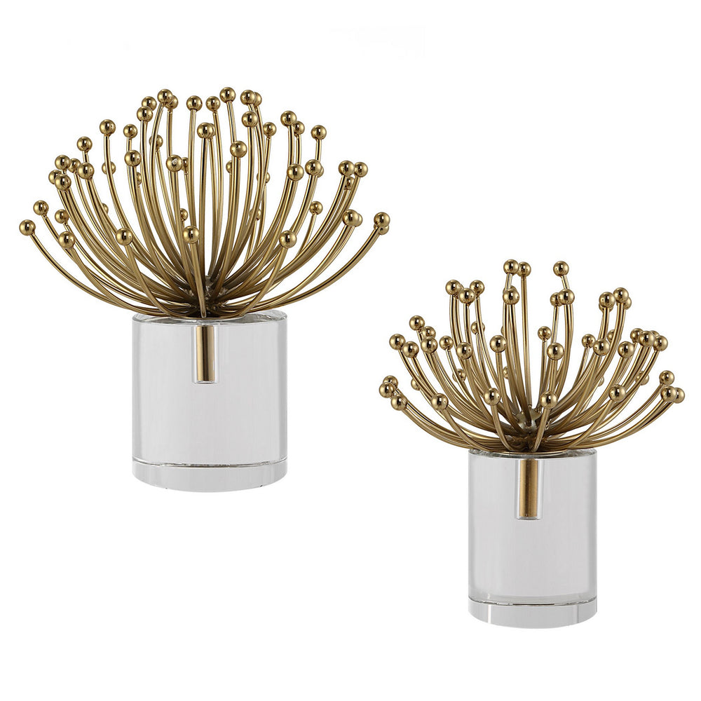 Uttermost - Sculptures, S/2 - Aga - Brushed Gold- Union Lighting Luminaires Decor