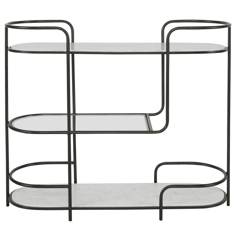 Uttermost - Bar Console - Trolley Bar - Satin Black- Union Lighting Luminaires Decor