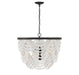 Meridian - Five Light Chandelier - Grecian White with Oil Rubbed Bronze- Union Lighting Luminaires Decor