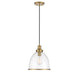 Meridian - One Light Pendant - Natural Brass- Union Lighting Luminaires Decor