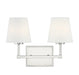 Meridian - Two Light Bathroom Vanity Light - Polished Nickel- Union Lighting Luminaires Decor