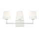 Meridian - Three Light Bathroom Vanity Light - Polished Nickel- Union Lighting Luminaires Decor