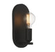 Meridian - One Light Wall Sconce - Matte Black- Union Lighting Luminaires Decor