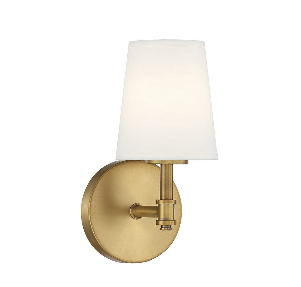 Meridian - One Light Wall Sconce - Natural Brass- Union Lighting Luminaires Decor