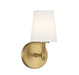 Meridian - One Light Wall Sconce - Natural Brass- Union Lighting Luminaires Decor