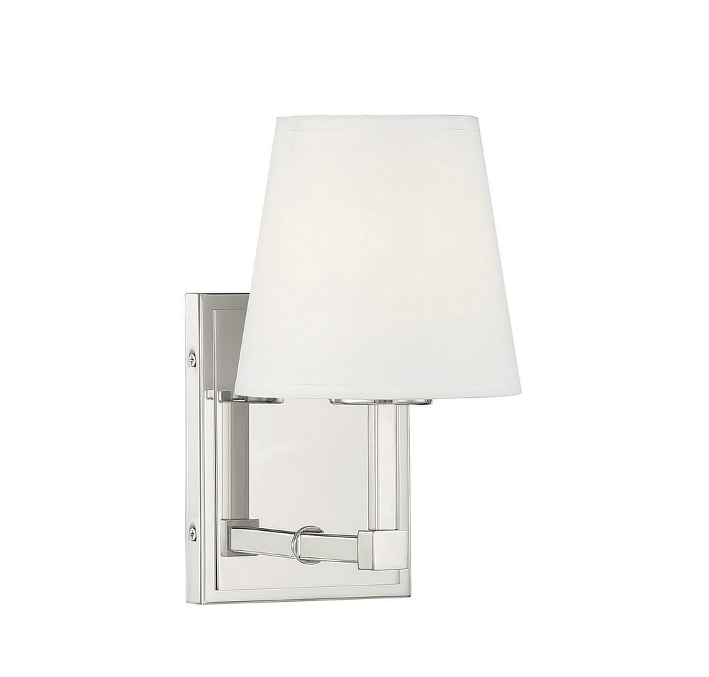 Meridian - One Light Wall Sconce - Polished Nickel- Union Lighting Luminaires Decor