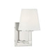 Meridian - One Light Wall Sconce - Polished Nickel- Union Lighting Luminaires Decor