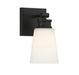 Meridian - One Light Wall Sconce - Matte Black- Union Lighting Luminaires Decor