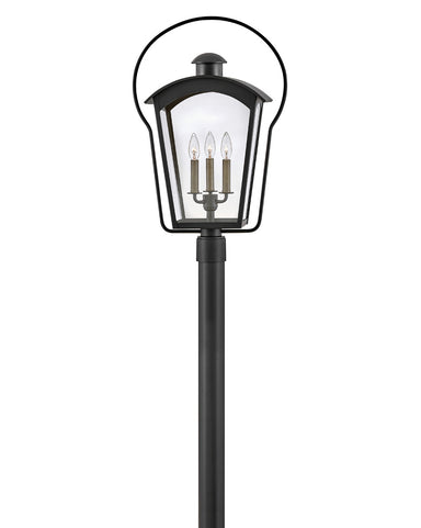 Hinkley Canada - LED Post Top or Pier Mount Lantern - Yale - Black- Union Lighting Luminaires Decor