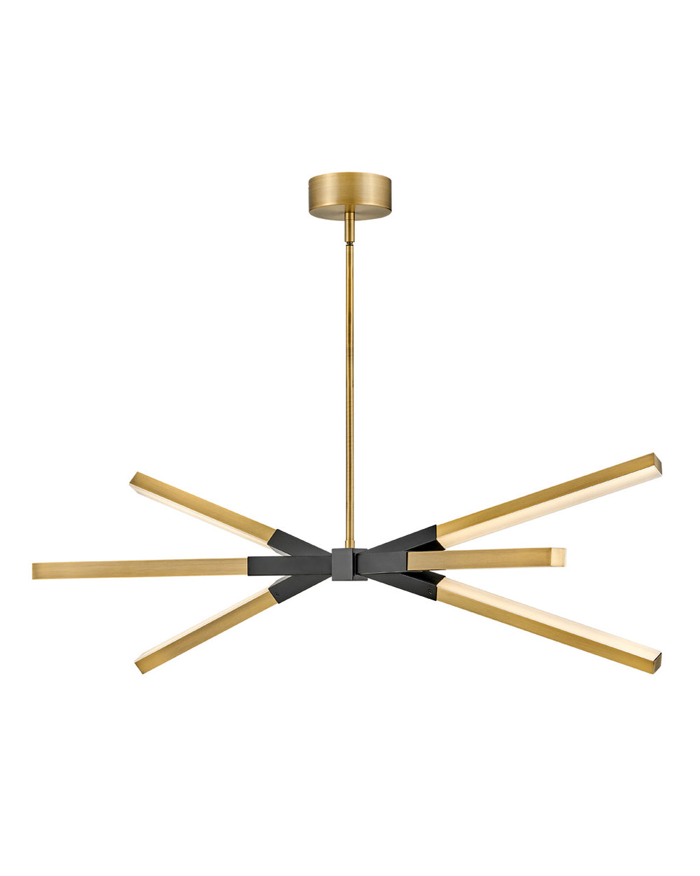 Fredrick Ramond Canada - LED Linear Pendant - Rae - Lacquered Brass- Union Lighting Luminaires Decor